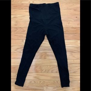 Maternity black leggings size large